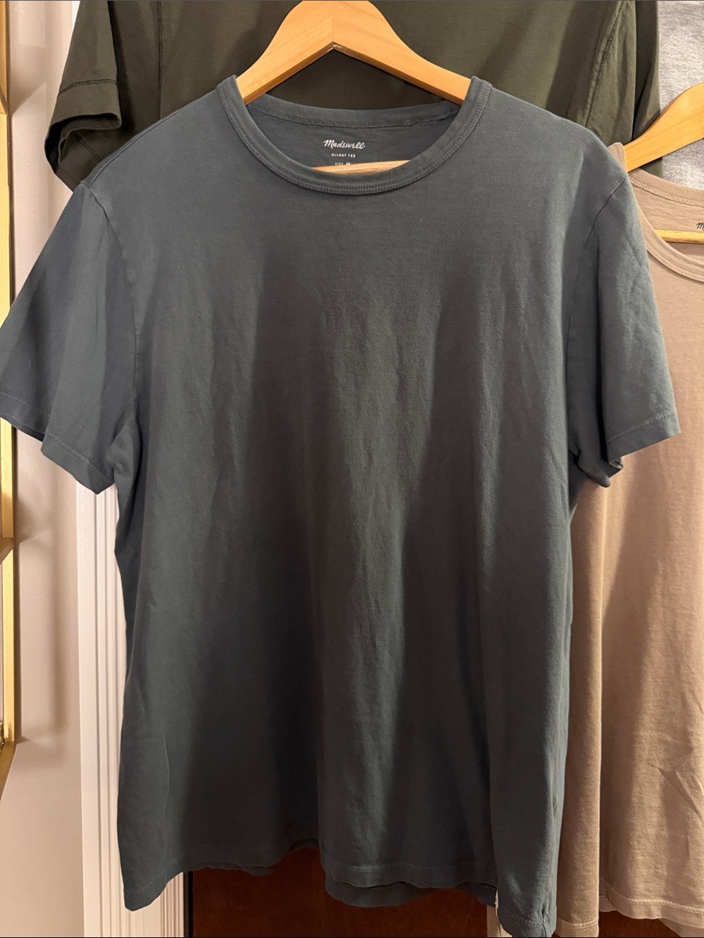 Madewell Men's Crewneck Tee in Slate Grayish Blue